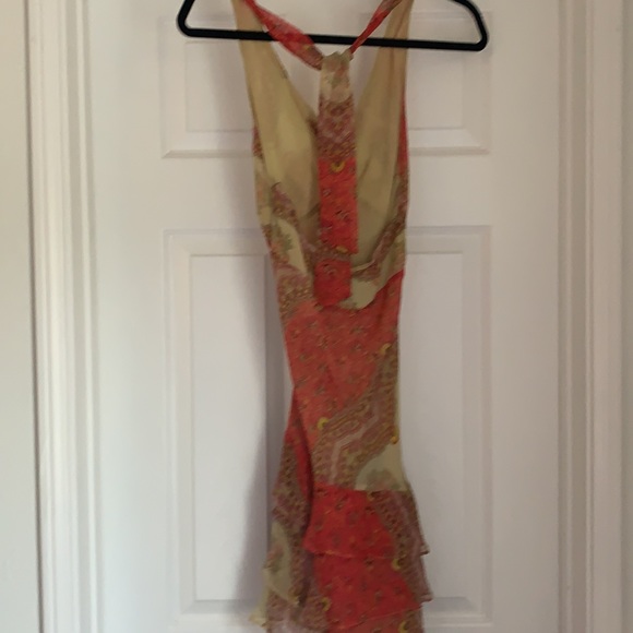 Cute colorful backless sundress. - Picture 3 of 6